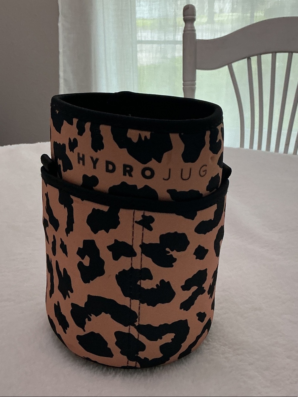 HydroJug Leopard Print Bottle Sleeve - Tan & Black